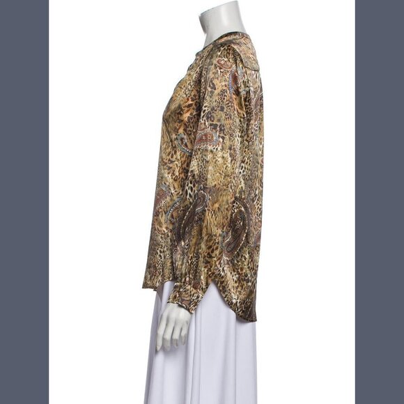 L’Agence Animal Print Blouse S - Picture 2 of 6